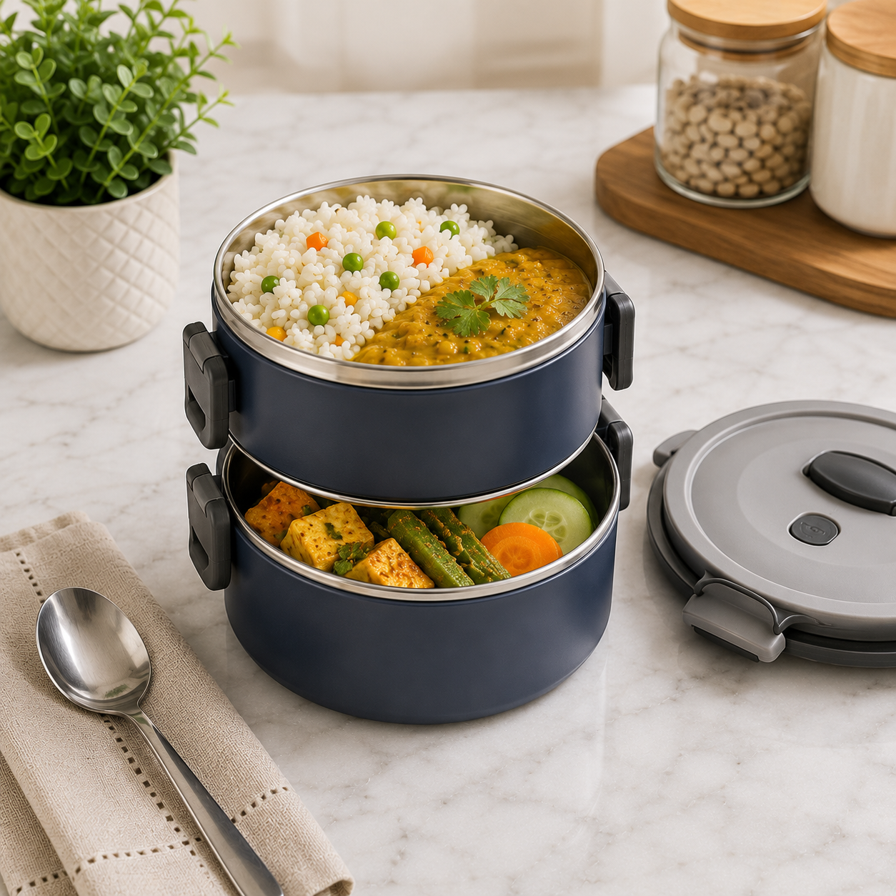 StackMeal Double Layer Tiffin Box