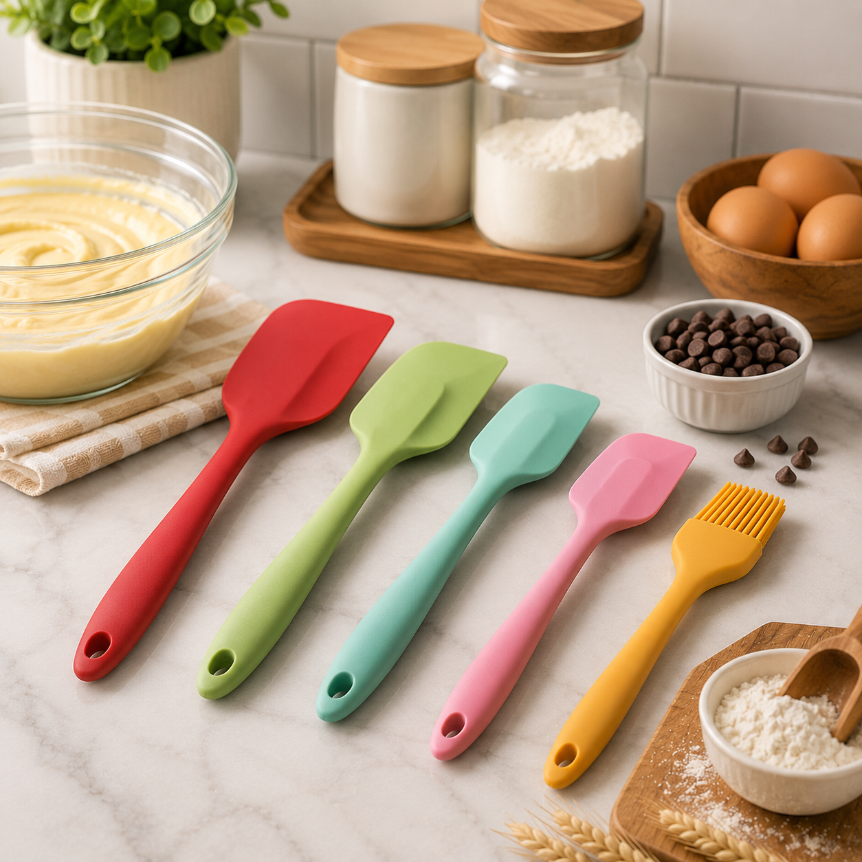 EasyFlip Silicone Spatula Set – 5 Pieces