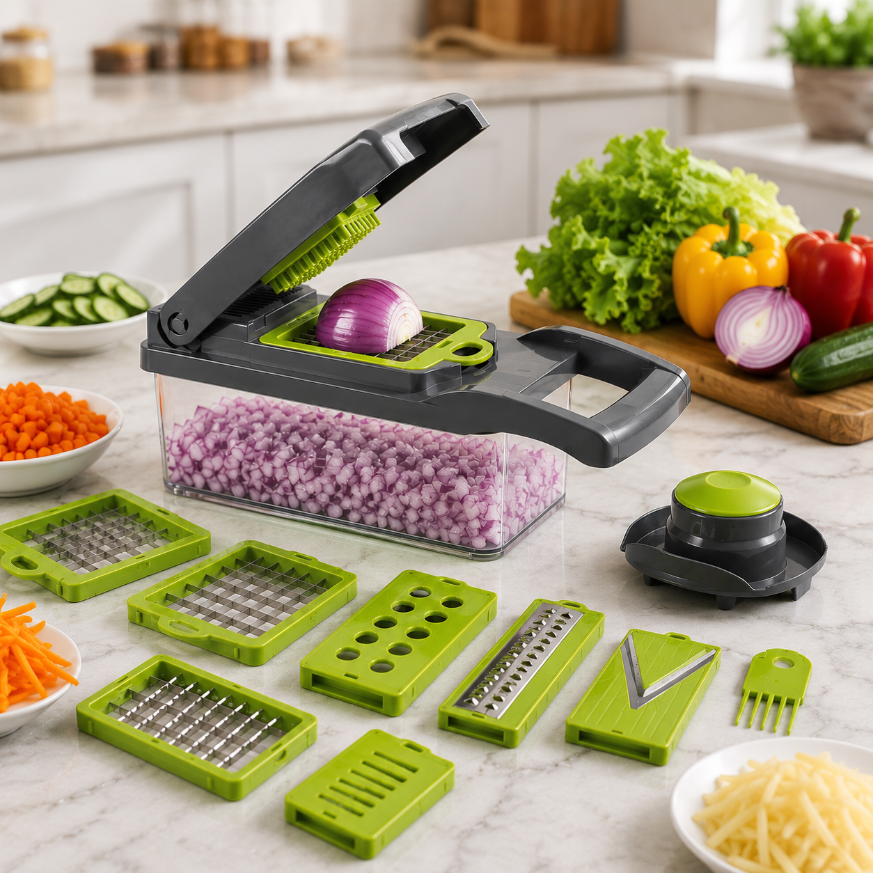 MultiPrep 12-in-1 Vegetable Chopper & Slicer