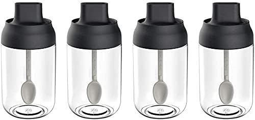 SpoonEase Airtight Spice Jar Set – 4 Pieces