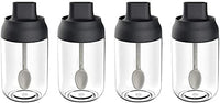 SpoonEase Airtight Spice Jar Set – 4 Pieces
