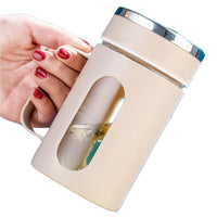 BrewShield Glass Mug with Tea Infuser – 500ml