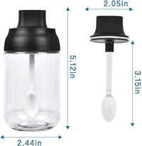 SpoonEase Airtight Spice Jar Set – 4 Pieces