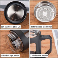 BrewShield Glass Mug with Tea Infuser – 500ml