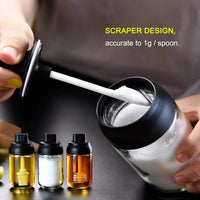 SpoonEase Airtight Spice Jar Set – 4 Pieces