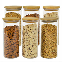 CrystalKeep Glass Storage Jar with Bamboo Lid – 1000ml