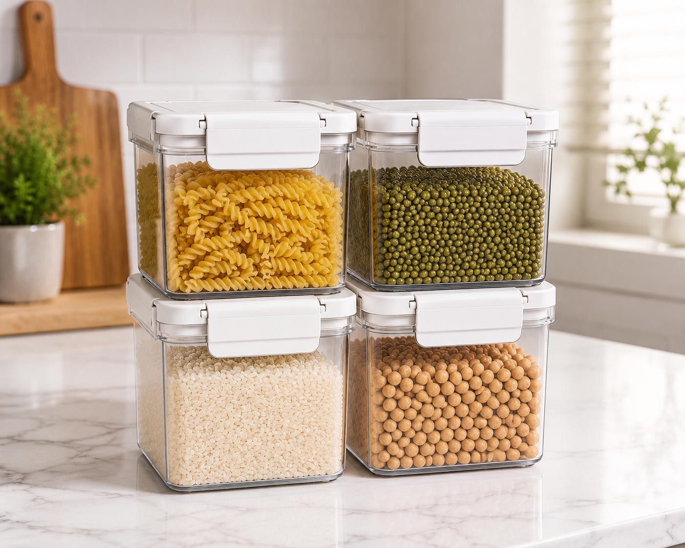 PantryPro Modular Storage Container Set – 4 Pieces
