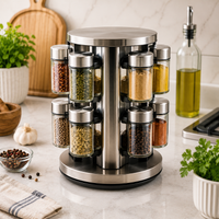SpiceSpin Rotating Spice Rack Set – 12 Jars