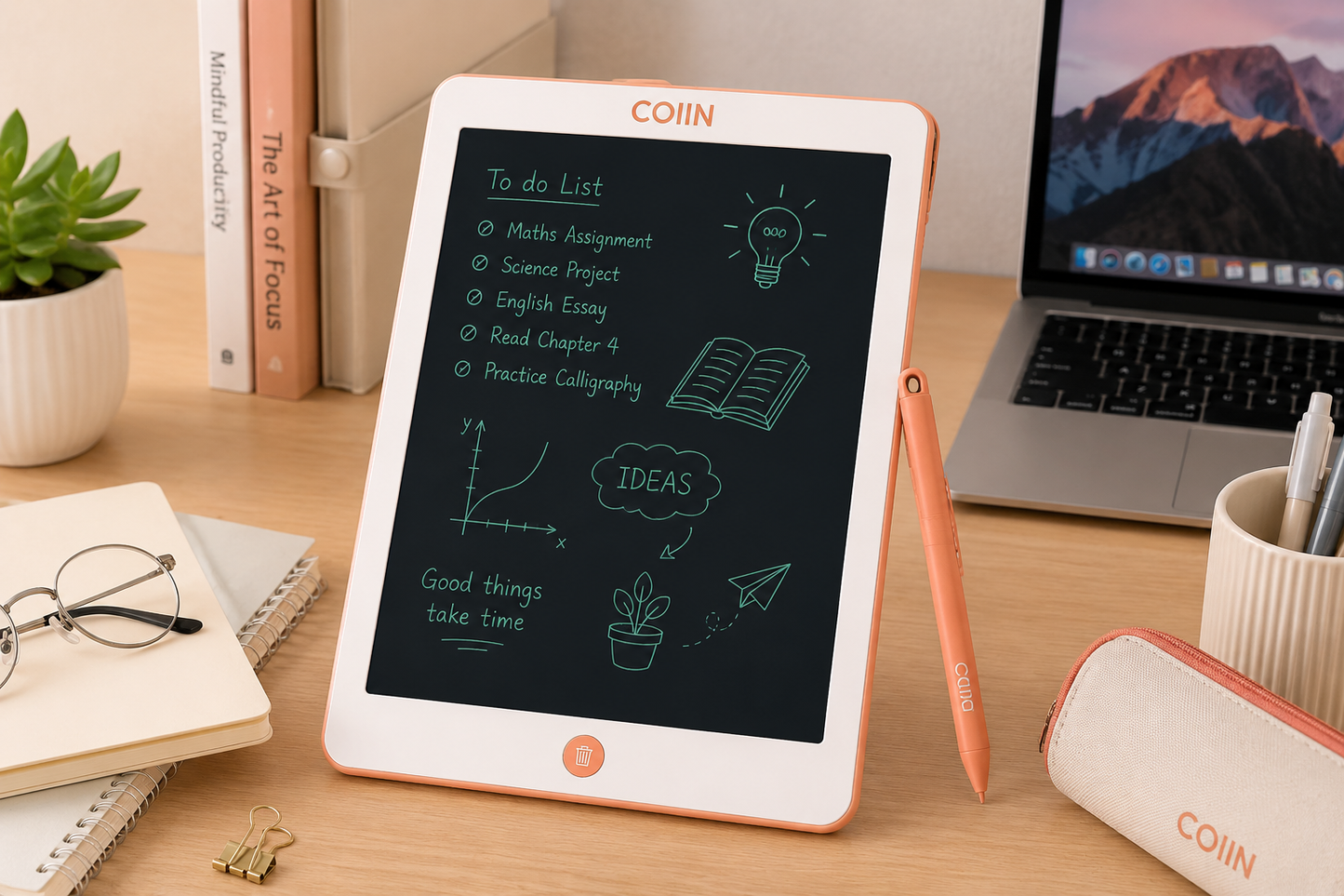 COIIN Digital Writing Tablet – Paperless Smart Notepad
