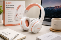 COIIN Foldable Wireless Bluetooth Headphones
