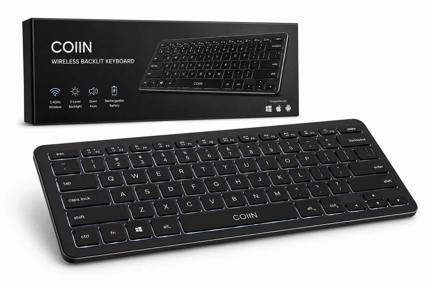 COIIN Wireless Backlit Keyboard