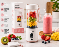 Portable USB Rechargeable Blender Bottle