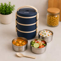 COIIN StackFresh 3-Layer Lunch Box – Leakproof Stackable Meal Carrier