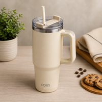 COIIN Vacuum Insulated Tumbler with Straw