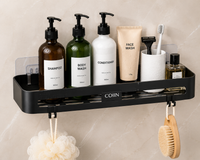COIIN Shower Caddy Shelf Organizer – Drill-Free Bathroom Storage Rack