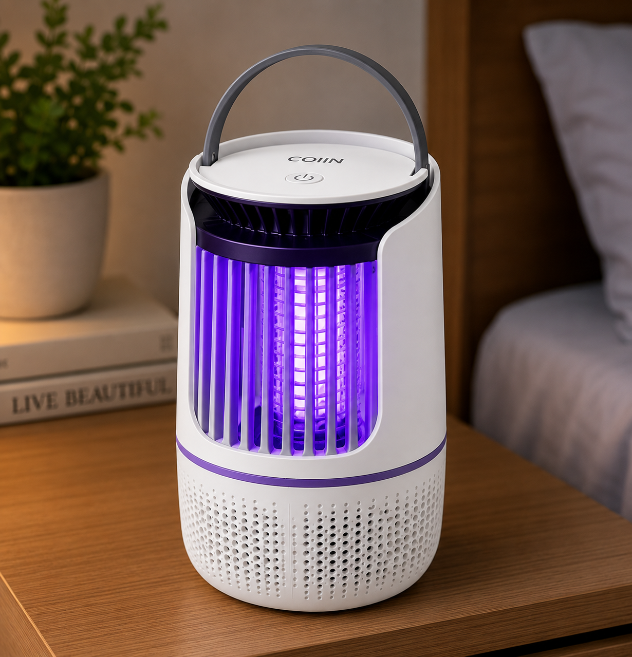 COIIN Electric Mosquito Killer Lamp – USB Rechargeable Insect Trap