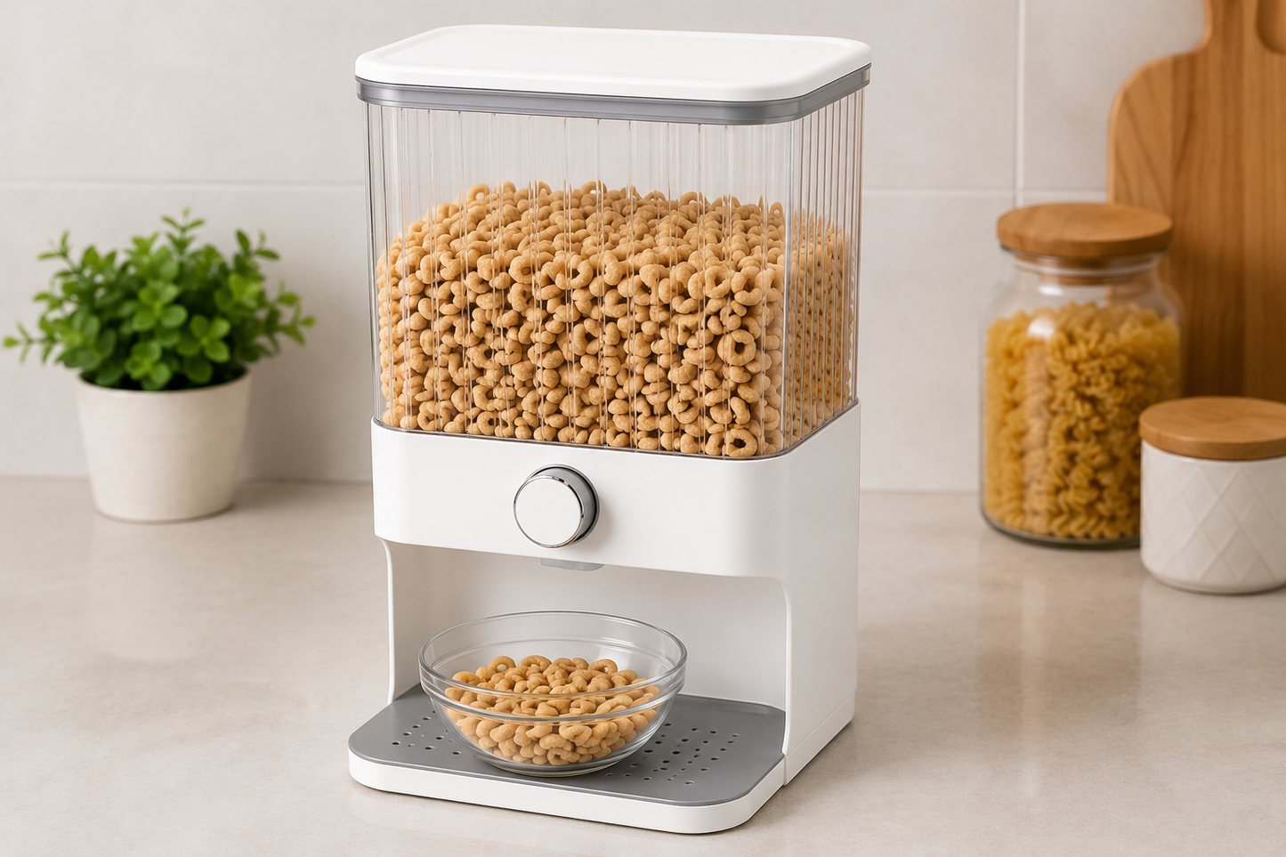 COIIN Smart Cereal Dispenser Container – Dry Food Storage Organizer