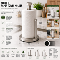 RollMate Kitchen Paper Towel Holder
