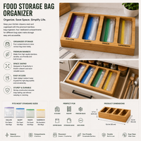 FreshWrap Food Storage Bag Organizer