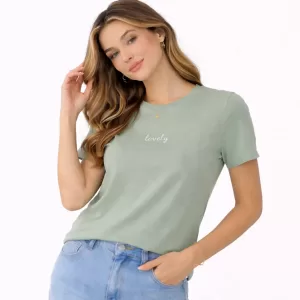 Minimal Text Women T-Shirt