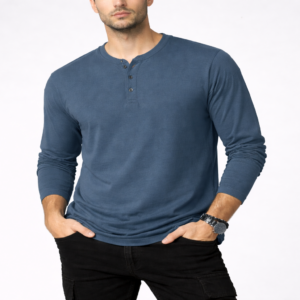 Classic Henley Neck T-Shirt