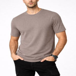 Textured Ribbed T-Shirt